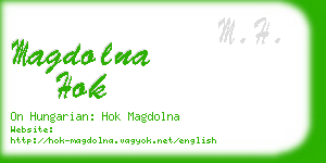 magdolna hok business card